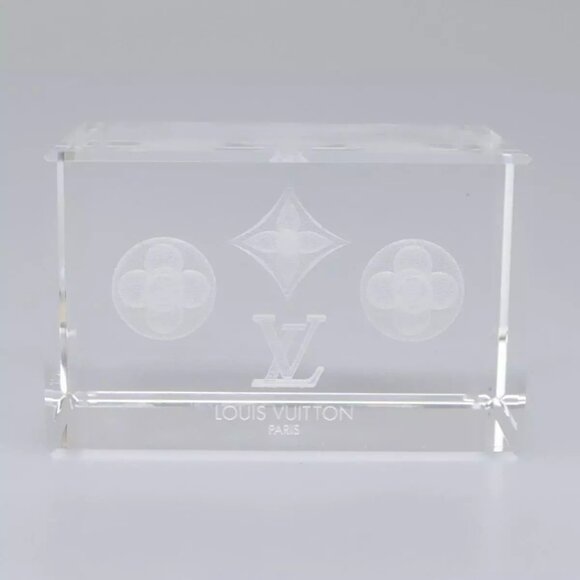 LOUIS VUITTON Paper weight Clear LV Auth 114607S - Picture 9 of 16